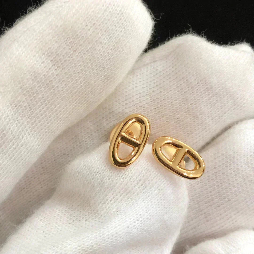 [Rani Jewelry]CHAINE SMALL EARRINGS GOLD AND SILVER