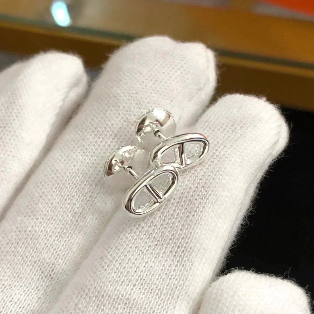 [Rani Jewelry]CHAINE SMALL EARRINGS GOLD AND SILVER
