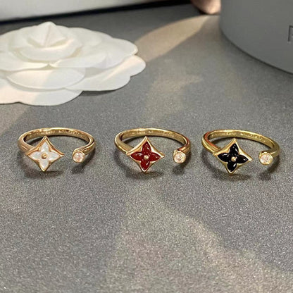 [Rani Jewelry]STAR 1 DIAMOND OPEN RING