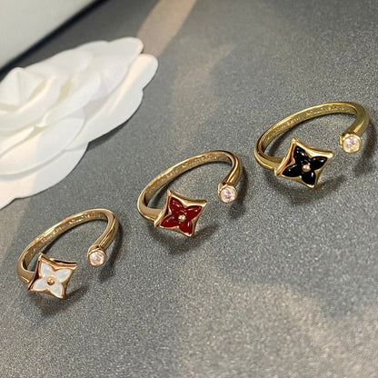 [Rani Jewelry]STAR 1 DIAMOND OPEN RING