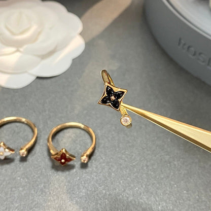 [Rani Jewelry]STAR 1 DIAMOND OPEN RING