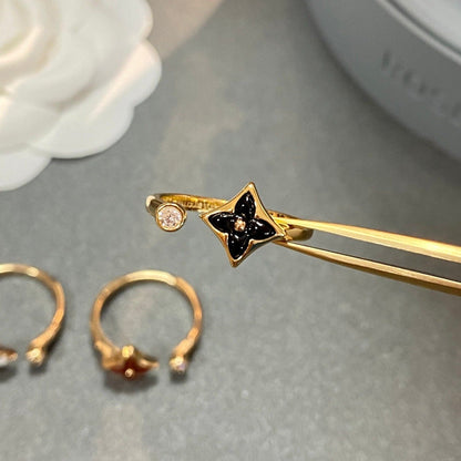 [Rani Jewelry]STAR 1 DIAMOND OPEN RING
