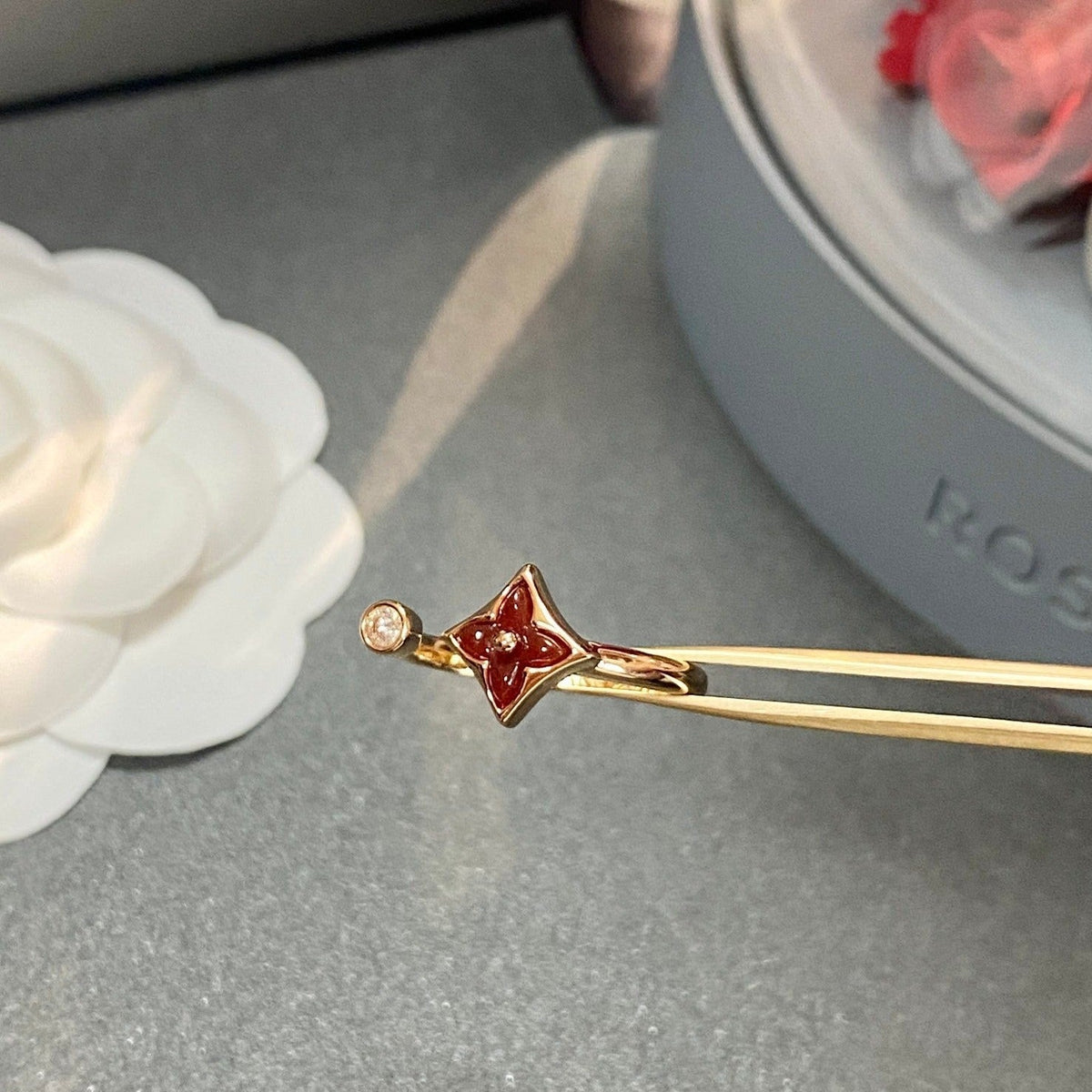 [Rani Jewelry]STAR 1 DIAMOND OPEN RING