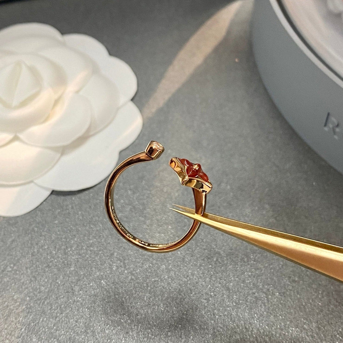 [Rani Jewelry]STAR 1 DIAMOND OPEN RING