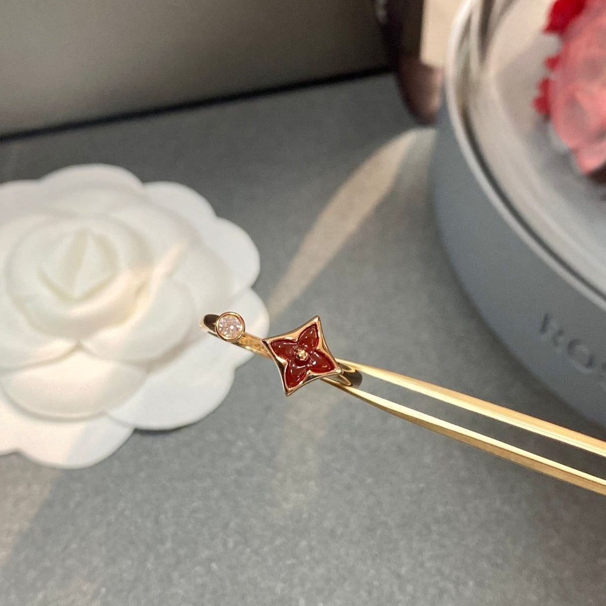 [Rani Jewelry]STAR 1 DIAMOND OPEN RING