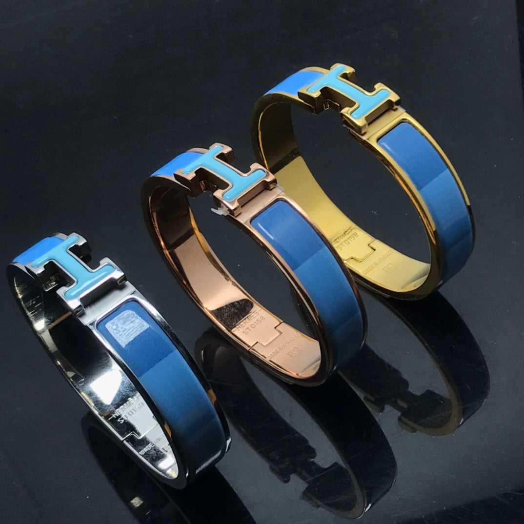 [Rani Jewelry]H BRACELET BLUE RAINBOW CERAMIC
