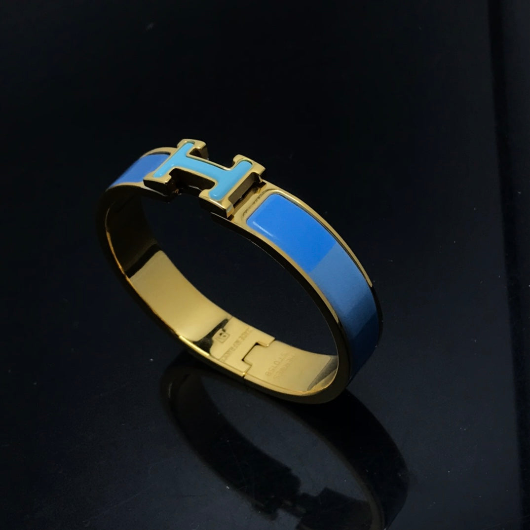[Rani Jewelry]H BRACELET BLUE RAINBOW CERAMIC