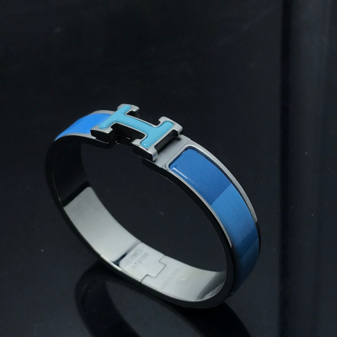 [Rani Jewelry]H BRACELET BLUE RAINBOW CERAMIC