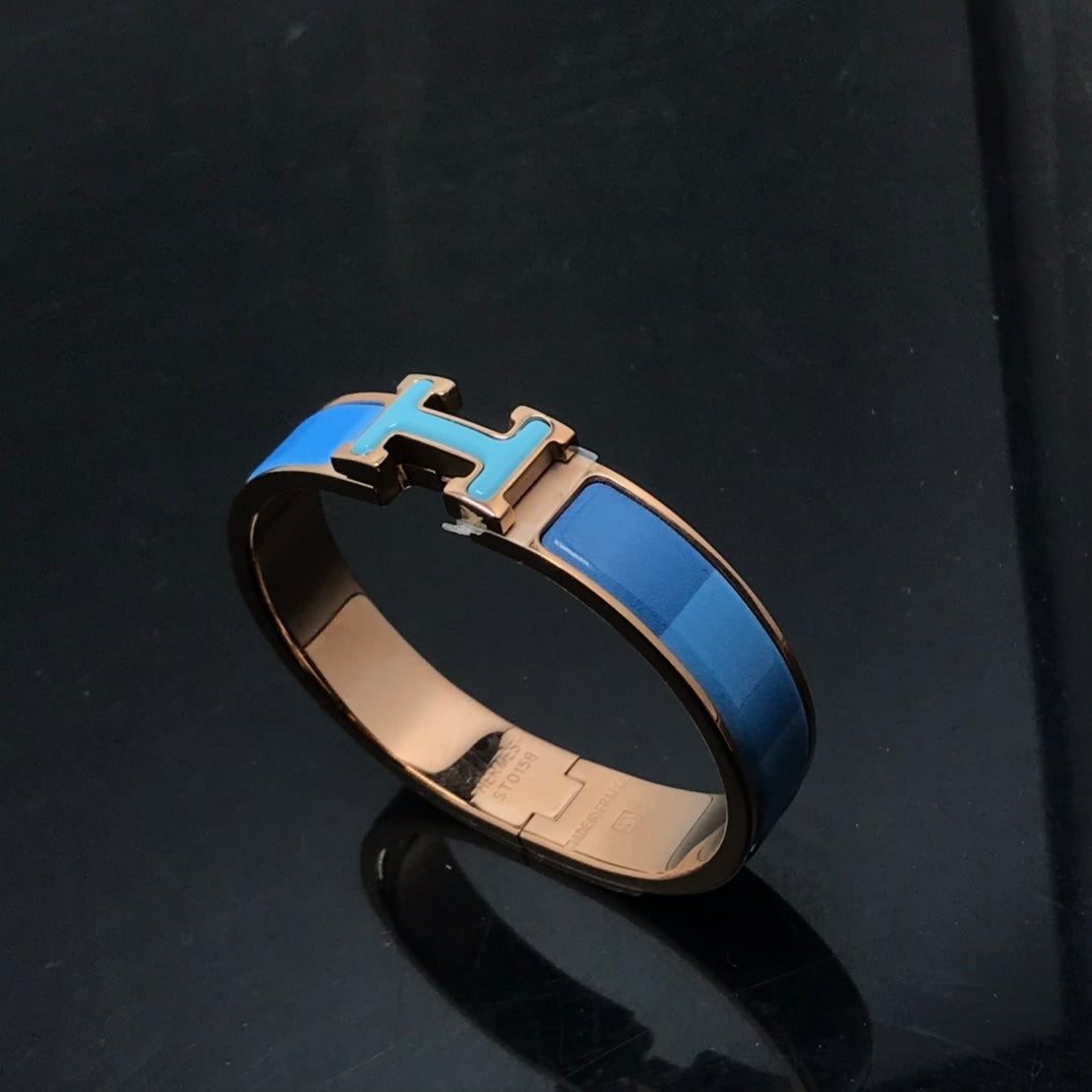 [Rani Jewelry]H BRACELET BLUE RAINBOW CERAMIC