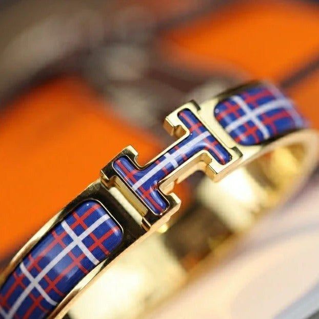 [Rani Jewelry]H TARTAN BRACELET 12MM