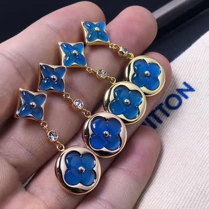 [Rani Jewelry]STAR AND SUN AGATE DIAMOND EARRINGS