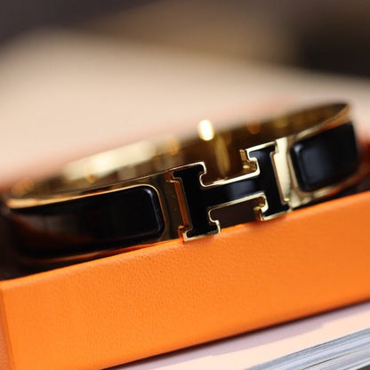[Rani Jewelry]H BRACELET 12MM GOLD