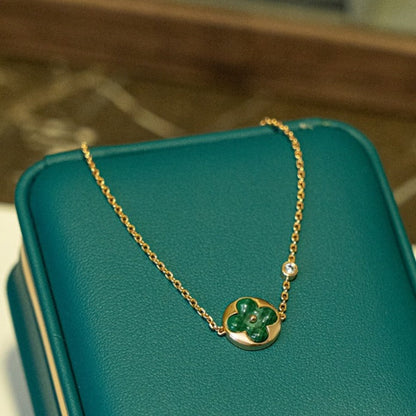 [Rani Jewelry]SUN MALACHITE 1 DIAMOND PINK GOLD BRACELET