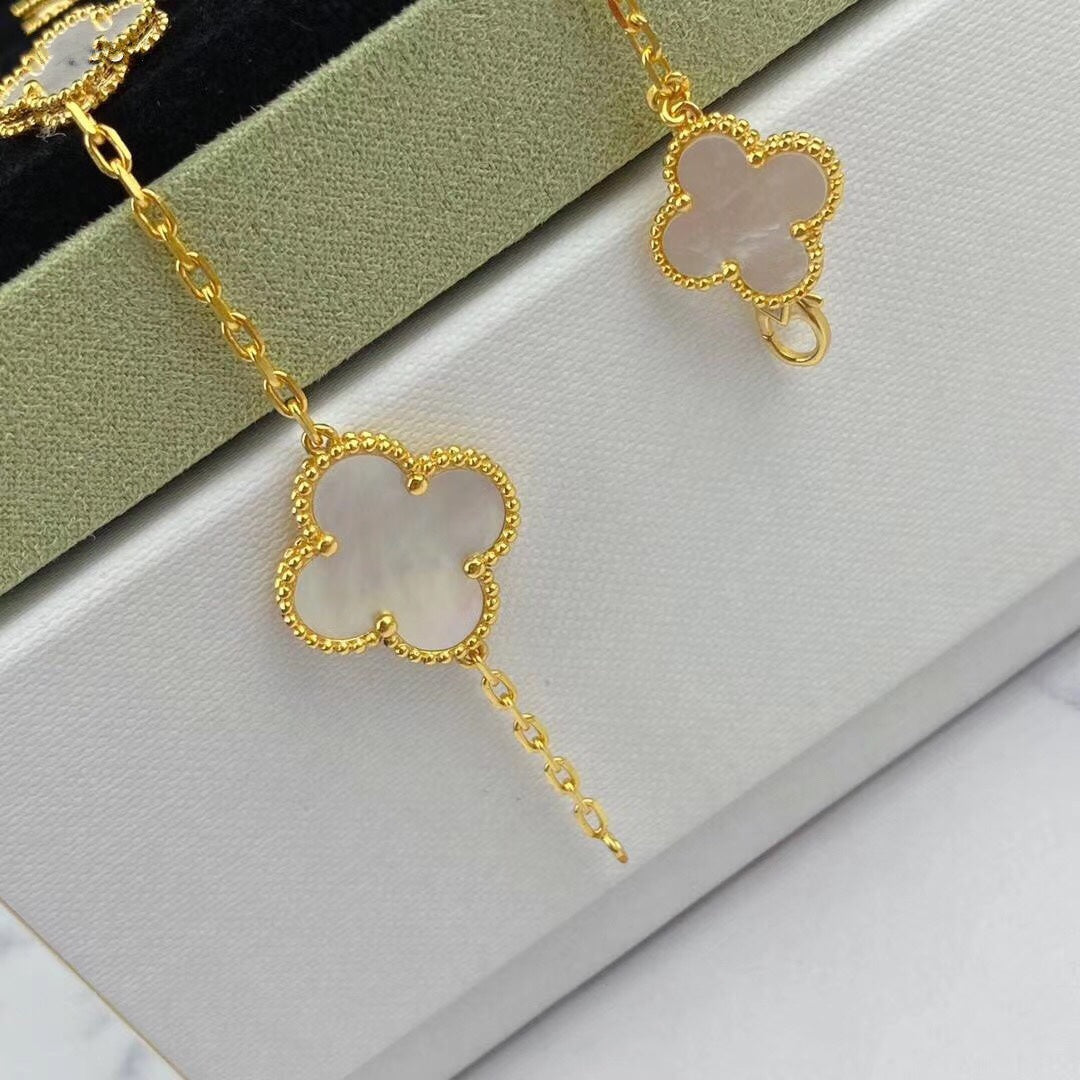 [Rani Jewelry]MAGIC CLOVER MOP GOLD BRACELET 5 MOTIFS