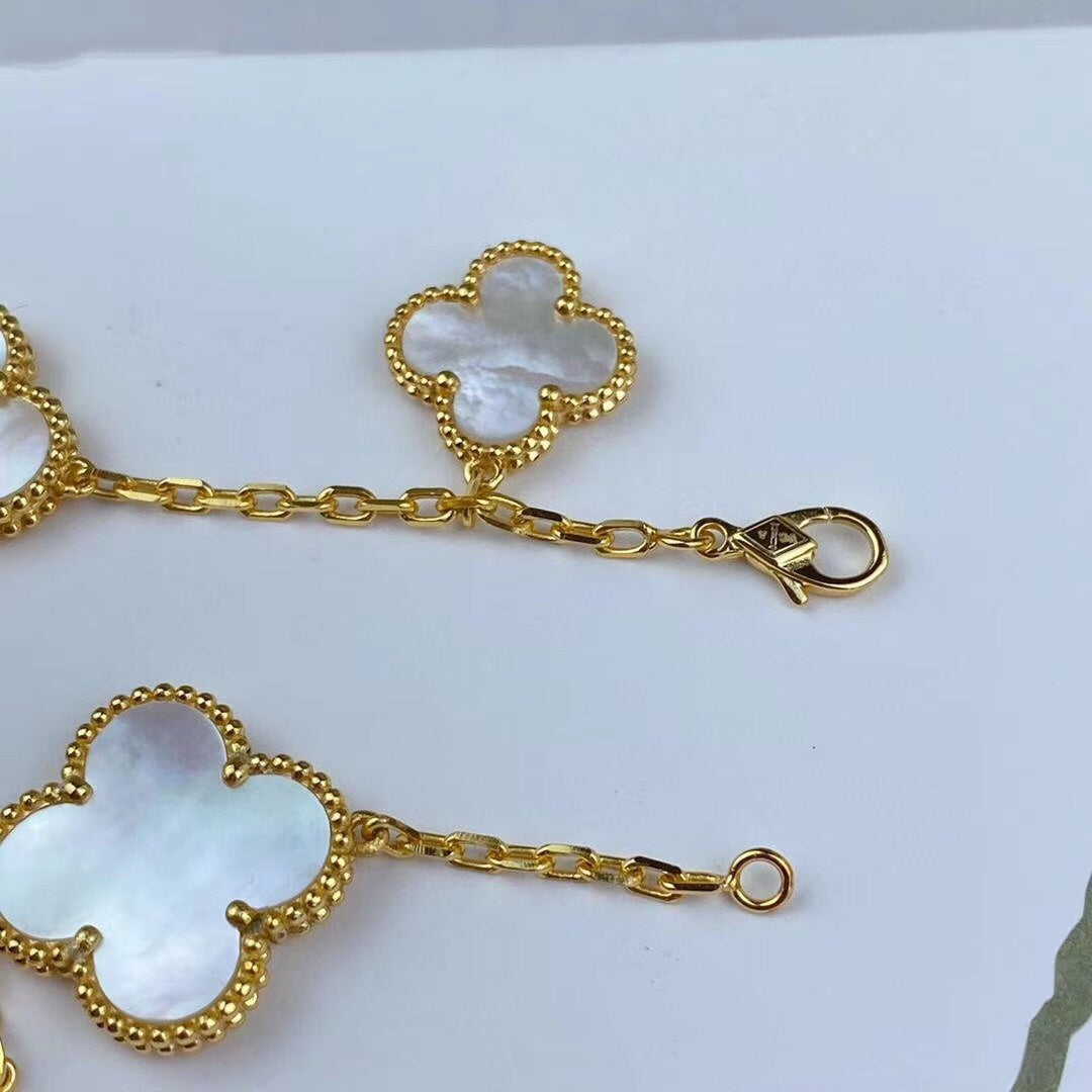 [Rani Jewelry]MAGIC CLOVER MOP GOLD BRACELET 5 MOTIFS