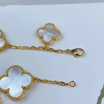[Rani Jewelry]MAGIC CLOVER MOP GOLD BRACELET 5 MOTIFS