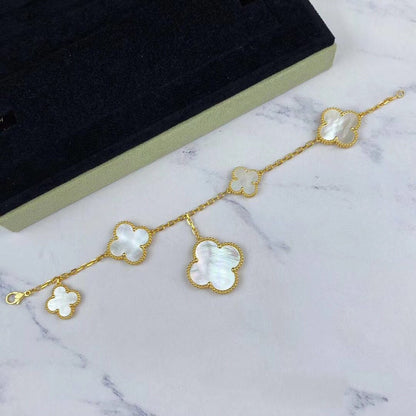 [Rani Jewelry]MAGIC CLOVER MOP GOLD BRACELET 5 MOTIFS