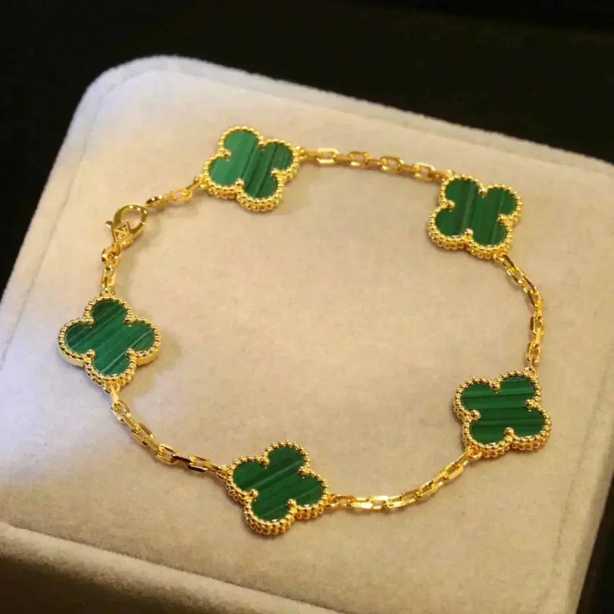 [Rani Jewelry]Clover 5 Motifs  Duo Bracelet Stack Set