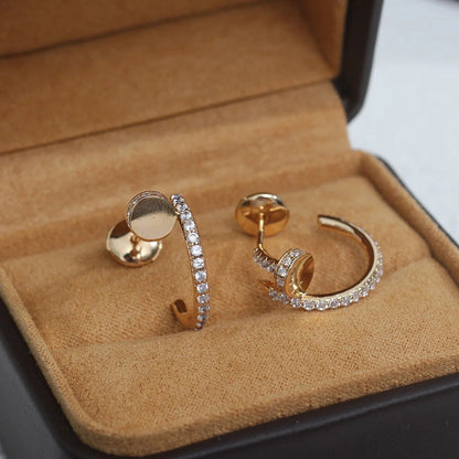 [Rani Jewelry] JUSTE FULL DIAMOND SMALL EARRINGS