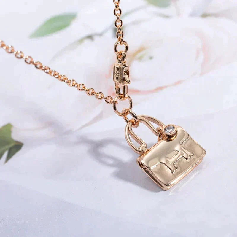 [Rani Jewelry]AMULETTE PEDANT ROSE GOLD NECKLACE