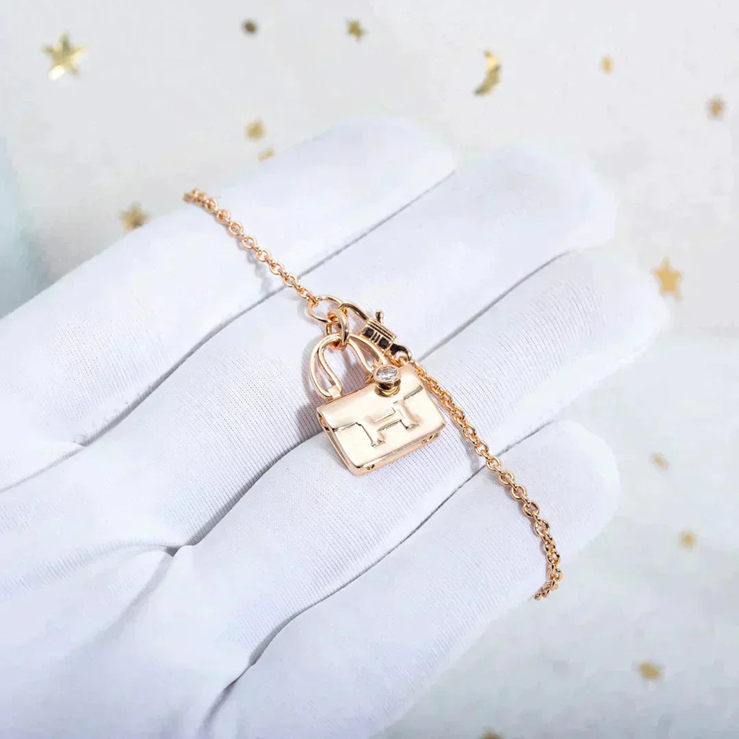 [Rani Jewelry]AMULETTE PEDANT ROSE GOLD NECKLACE