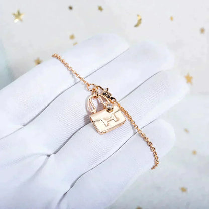 [Rani Jewelry]AMULETTE PEDANT ROSE GOLD NECKLACE