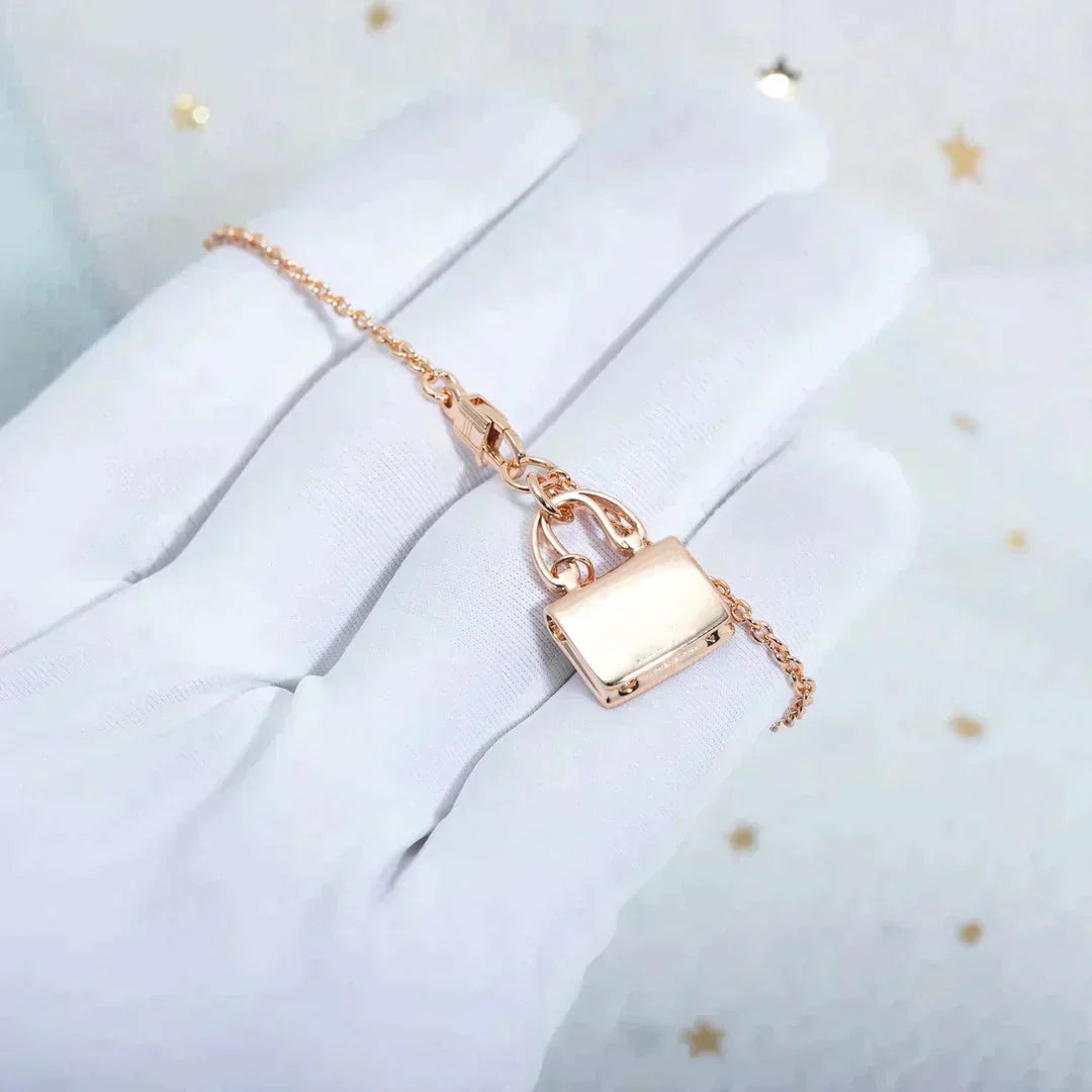 [Rani Jewelry]AMULETTE PEDANT ROSE GOLD NECKLACE