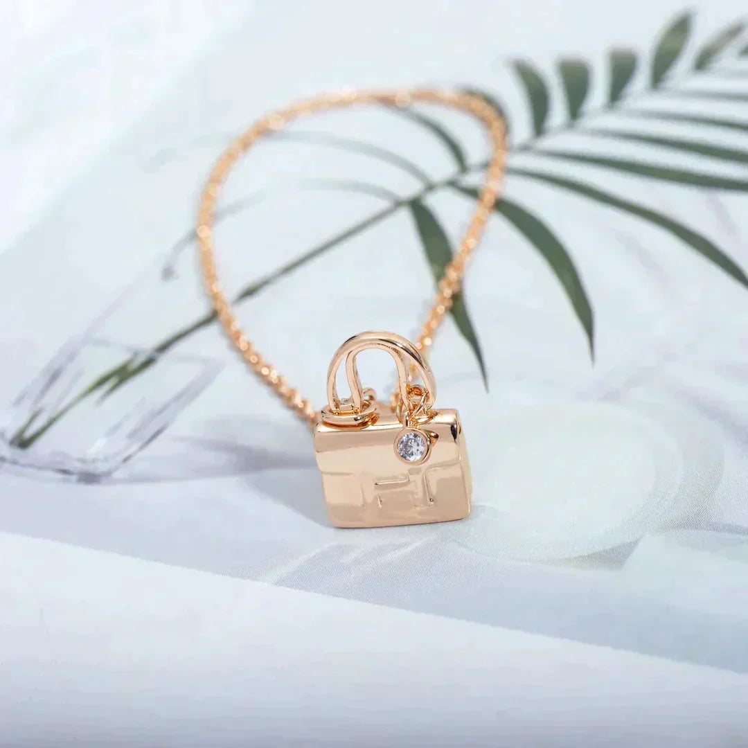[Rani Jewelry]AMULETTE PEDANT ROSE GOLD NECKLACE