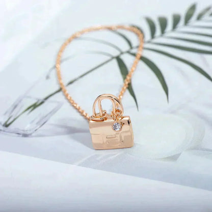 [Rani Jewelry]AMULETTE PEDANT ROSE GOLD NECKLACE