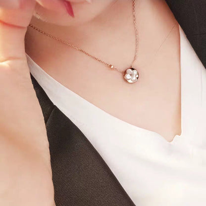 [Rani Jewelry]SUN MOP GOLD 1 DIAMOND NECKLACE