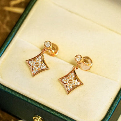 [Rani Jewelry]STAR DIAMONDS EARRINGS GOLD