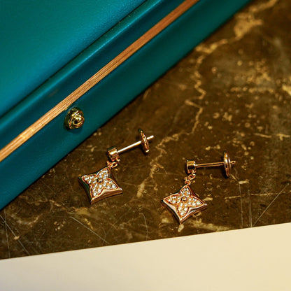 [Rani Jewelry]STAR DIAMONDS EARRINGS GOLD
