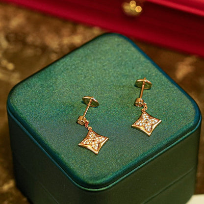 [Rani Jewelry]STAR DIAMONDS EARRINGS GOLD