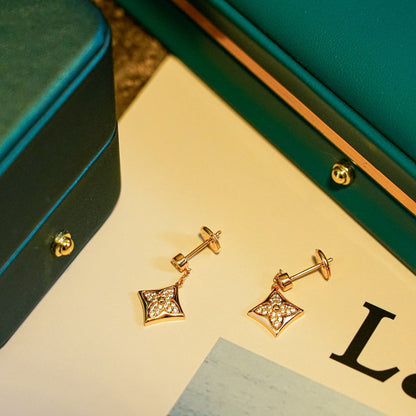 [Rani Jewelry]STAR DIAMONDS EARRINGS GOLD