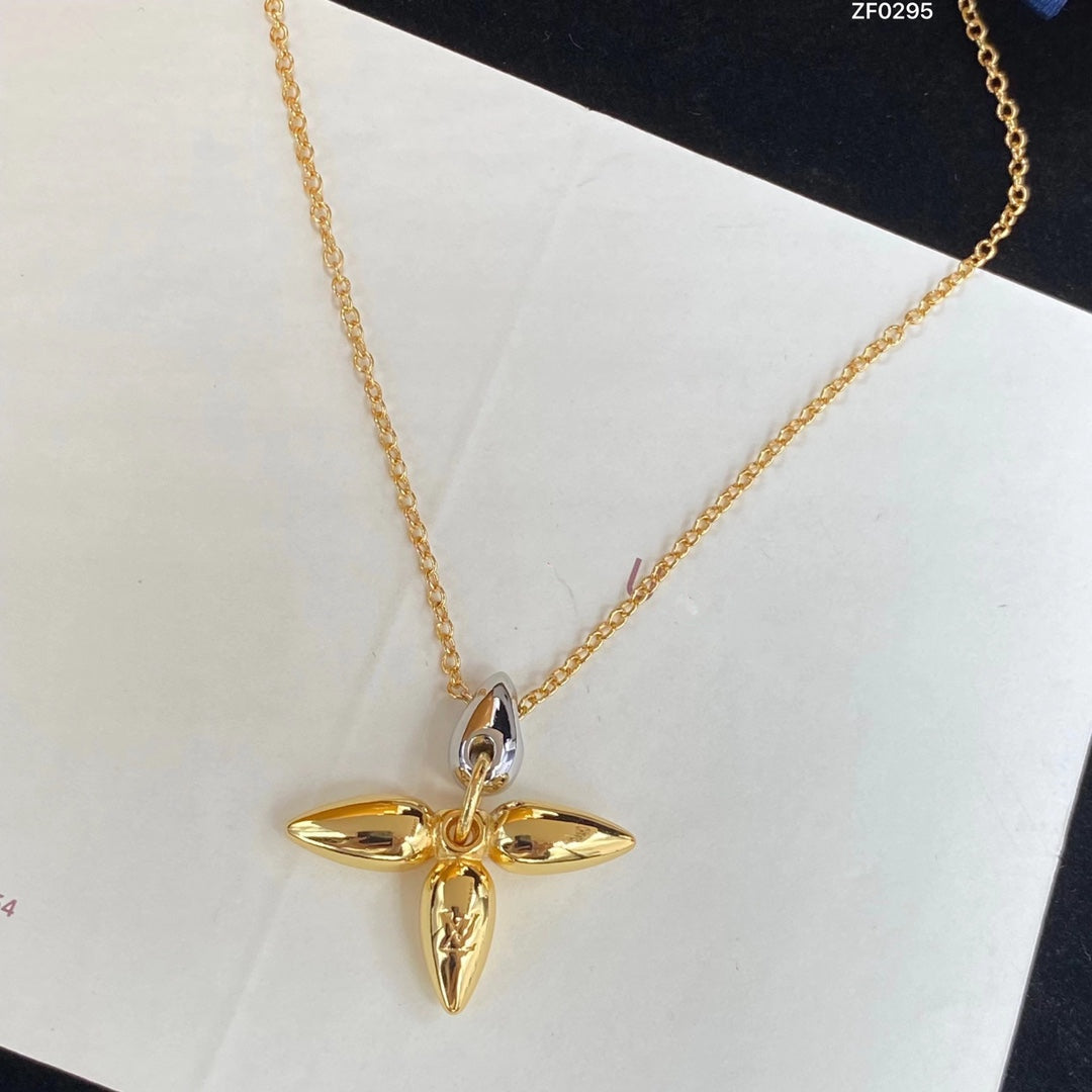 [Rani Jewelry]LOUISETTE PEDANT GOLD NECKLACE