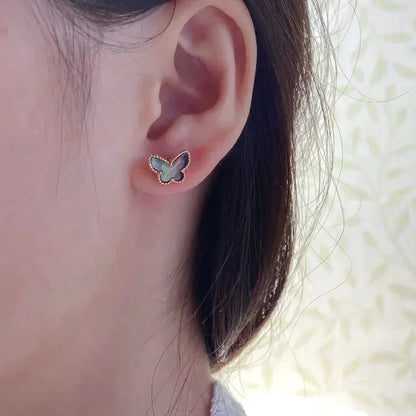 [Rani Jewelry]BUTTERFLY DARK MOP  EARRINGS