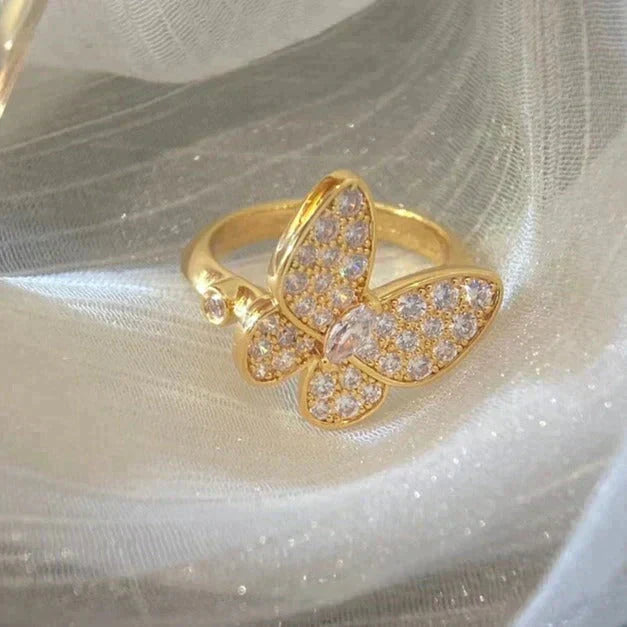 [Rani Jewelry]BUTTERFLY DIAMOND RING