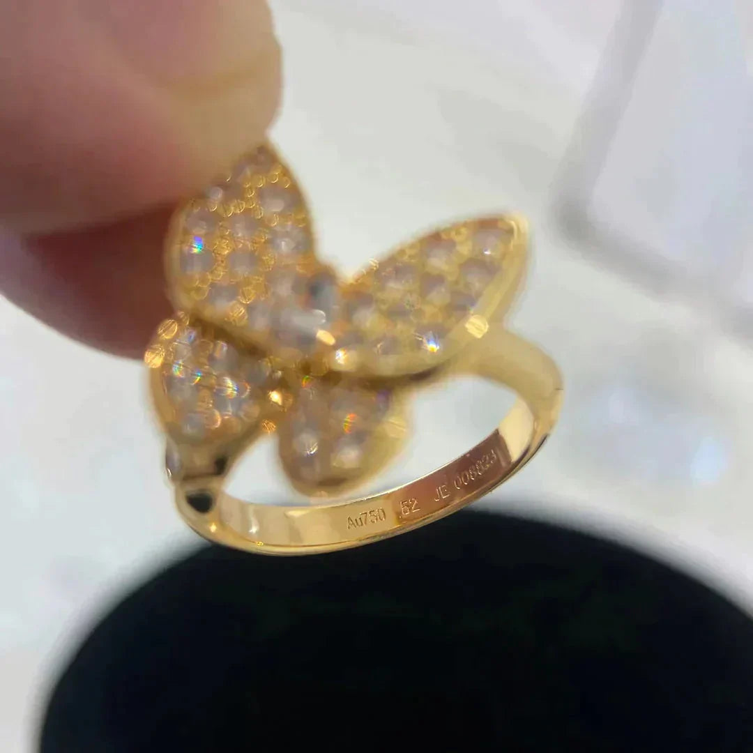 [Rani Jewelry]BUTTERFLY DIAMOND RING