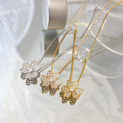 [Rani Jewelry]FLOWER DIAMOND NECKLACE