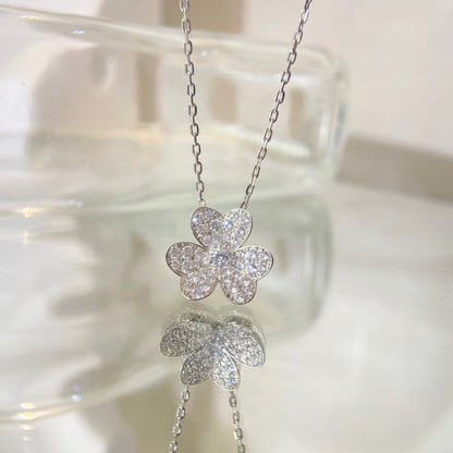 [Rani Jewelry]FLOWER DIAMOND NECKLACE