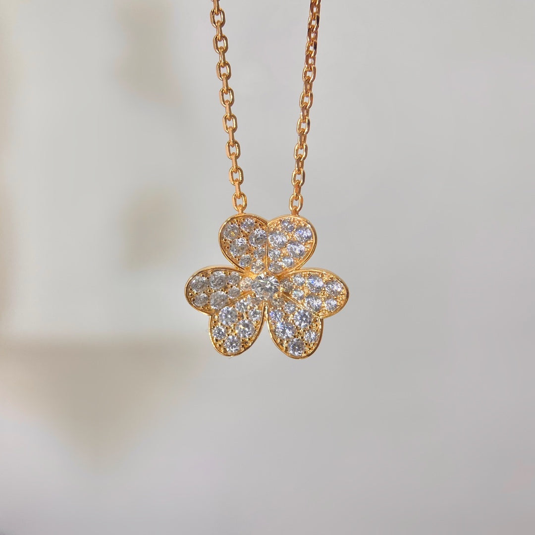 [Rani Jewelry]FLOWER DIAMOND NECKLACE