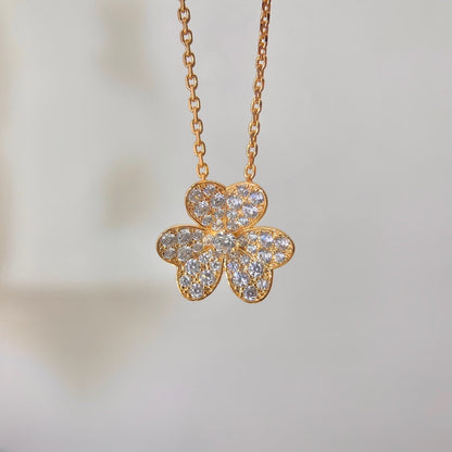 [Rani Jewelry]FLOWER DIAMOND NECKLACE