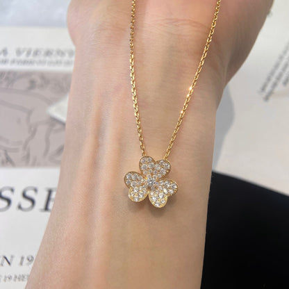 [Rani Jewelry]FLOWER DIAMOND NECKLACE