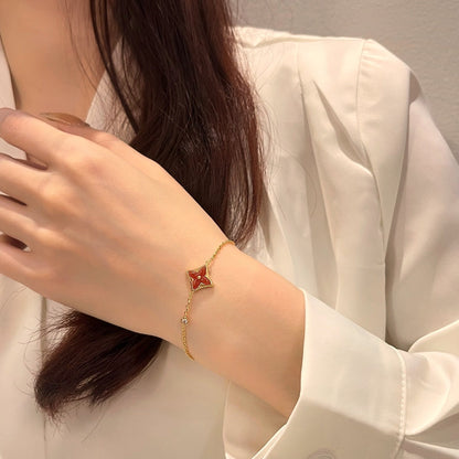 [Rani Jewelry]COLOR STAR CARNELIAN PINK GOLD DIAMOND BRACELET