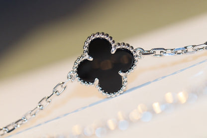 [Rani Jewelry]CLOVER 20 MOTIFS ONYX DIAMOND SILVER