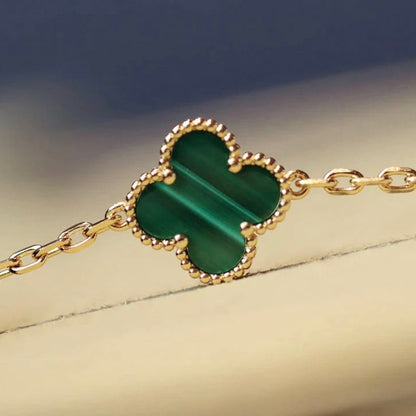 [Rani Jewelry]CLOVER 20 MOTIFS MALACHITE GOLD