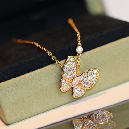 [Rani Jewelry]BUTTERFLY DIAMOND NECKLACE
