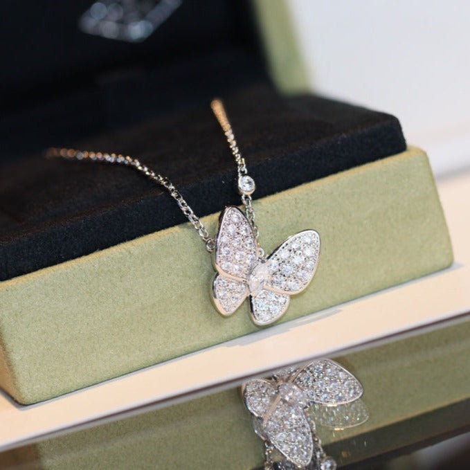 [Rani Jewelry]BUTTERFLY DIAMOND NECKLACE