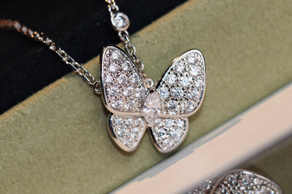 [Rani Jewelry]BUTTERFLY DIAMOND NECKLACE