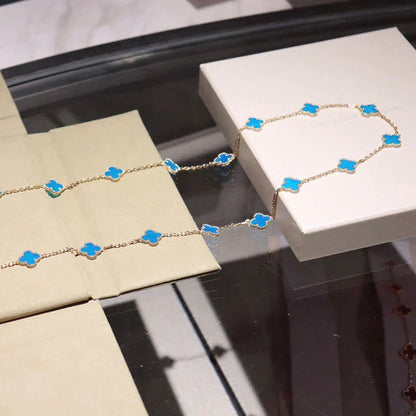 [Rani Jewelry]CLOVER 20 MOTIFS TURQUOISE GOLD